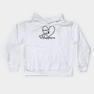 Love Is The Key to Happiness Kids Hoodie